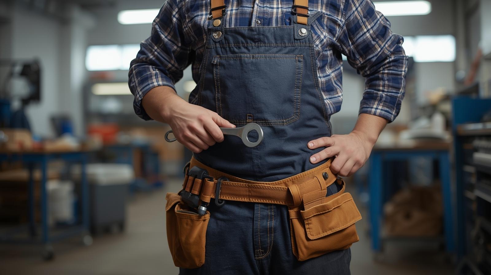 Handyman professional at work
