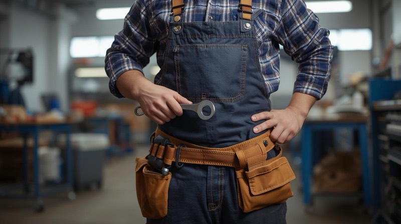 Handyman professional at work