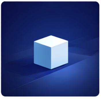 Abstract image of a cube